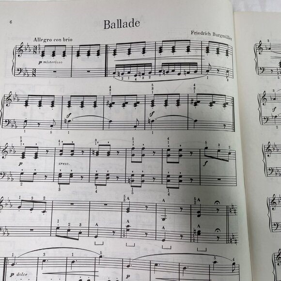 Piano Literature Sheet Music Volume Three Jane Smisor Bastien 1966 Vintage u - Picture 9 of 11